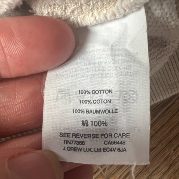 J.Crew Vintage Fleece Crewneck Sweatshirt Heather Gray Size M - Picture 6 of 8